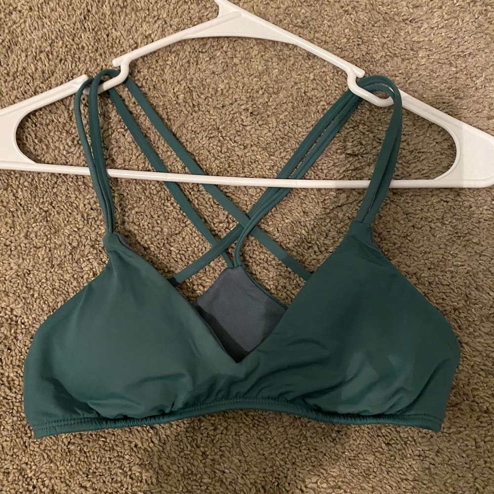 BIKINI LAB forest green top